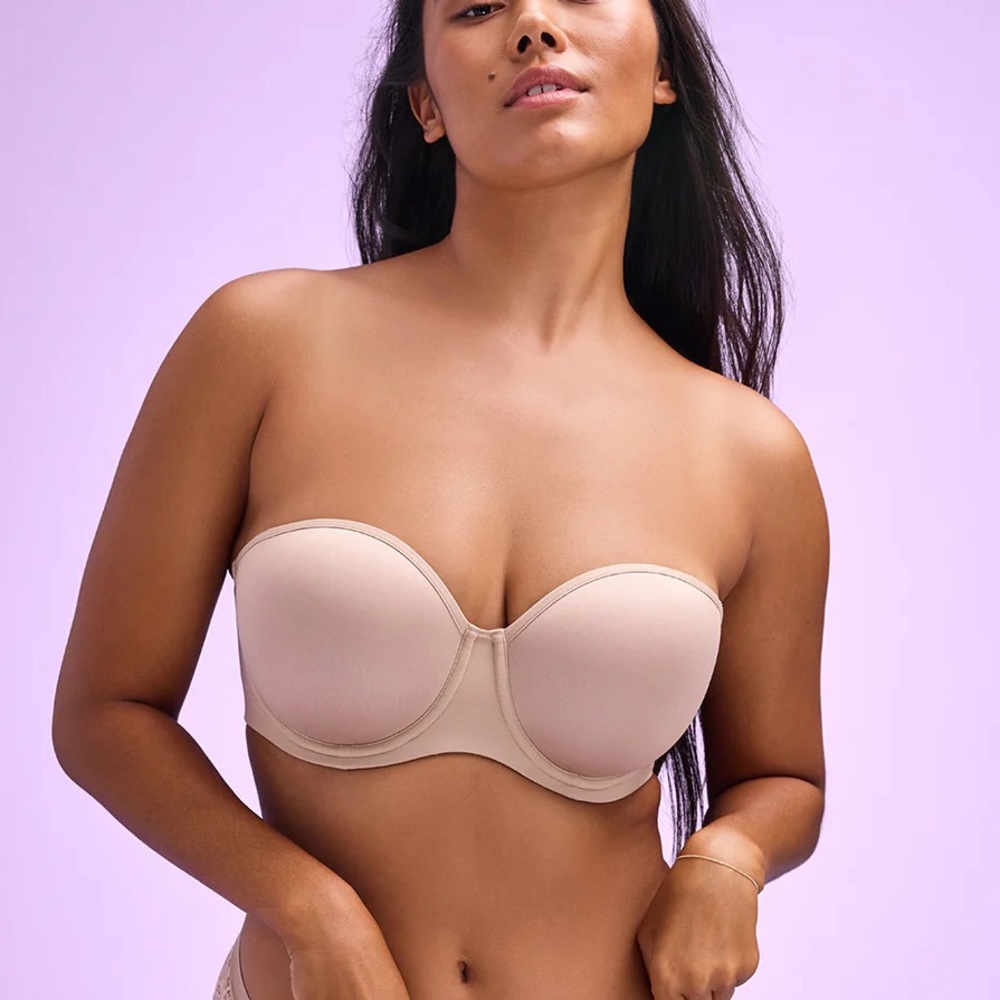 ThirdLove 24/7® Classic Strapless Bra, Taupe, 32F